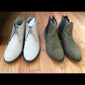 2 Pairs of new Suede Chukka Boots for $35